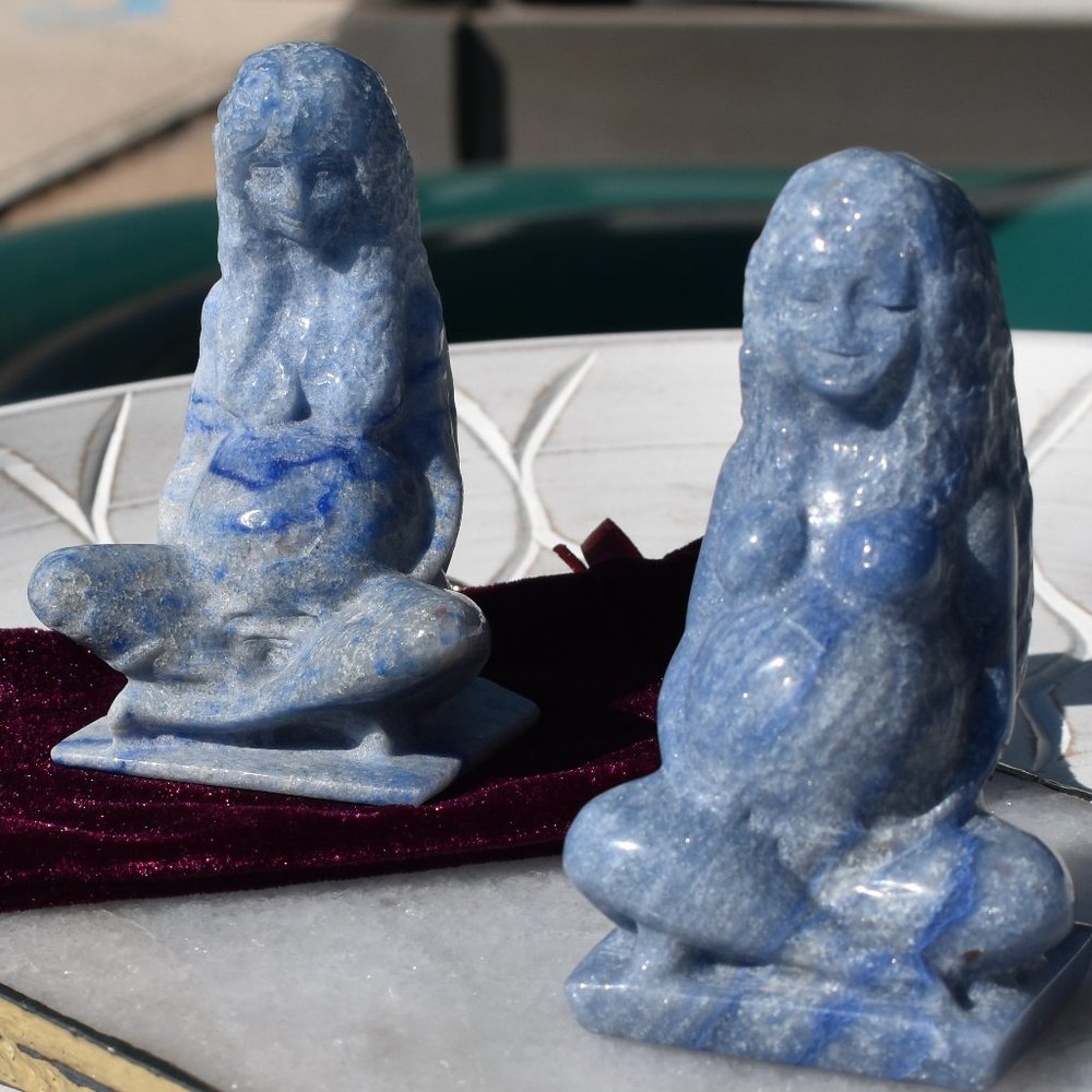 Blue Aventurine Mother Earth Goddess